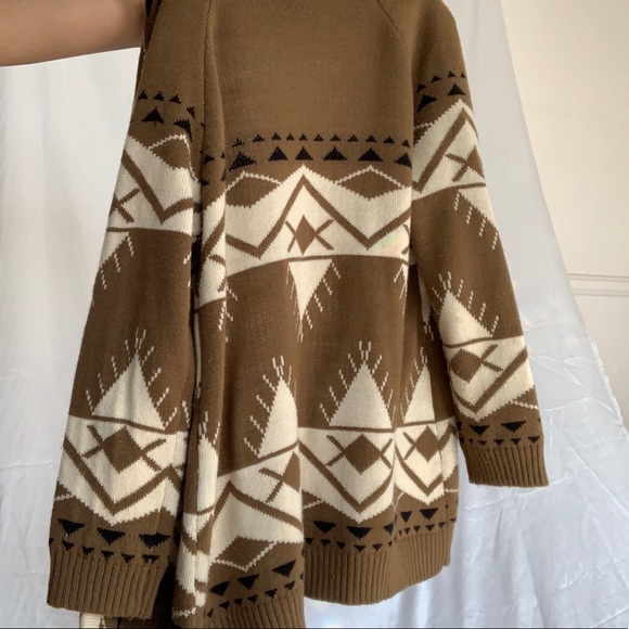 bohemian oversized look shawl cardigan - Picture 5 of 8